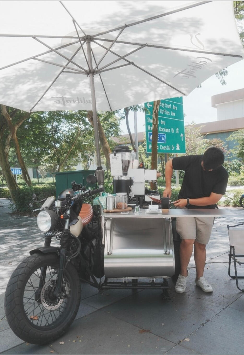 motorcycle-sidecar-coffee-cart-singapore.jpg Calibrate Coffee brings specialty espresso and handcrafted milk drinks to events and pop-ups across Singapore via our unique motorcycle sidecar coffee cart. Book us for weddings, corporate events, or community gatherings. Motorcycle sidecar mobile coffee c